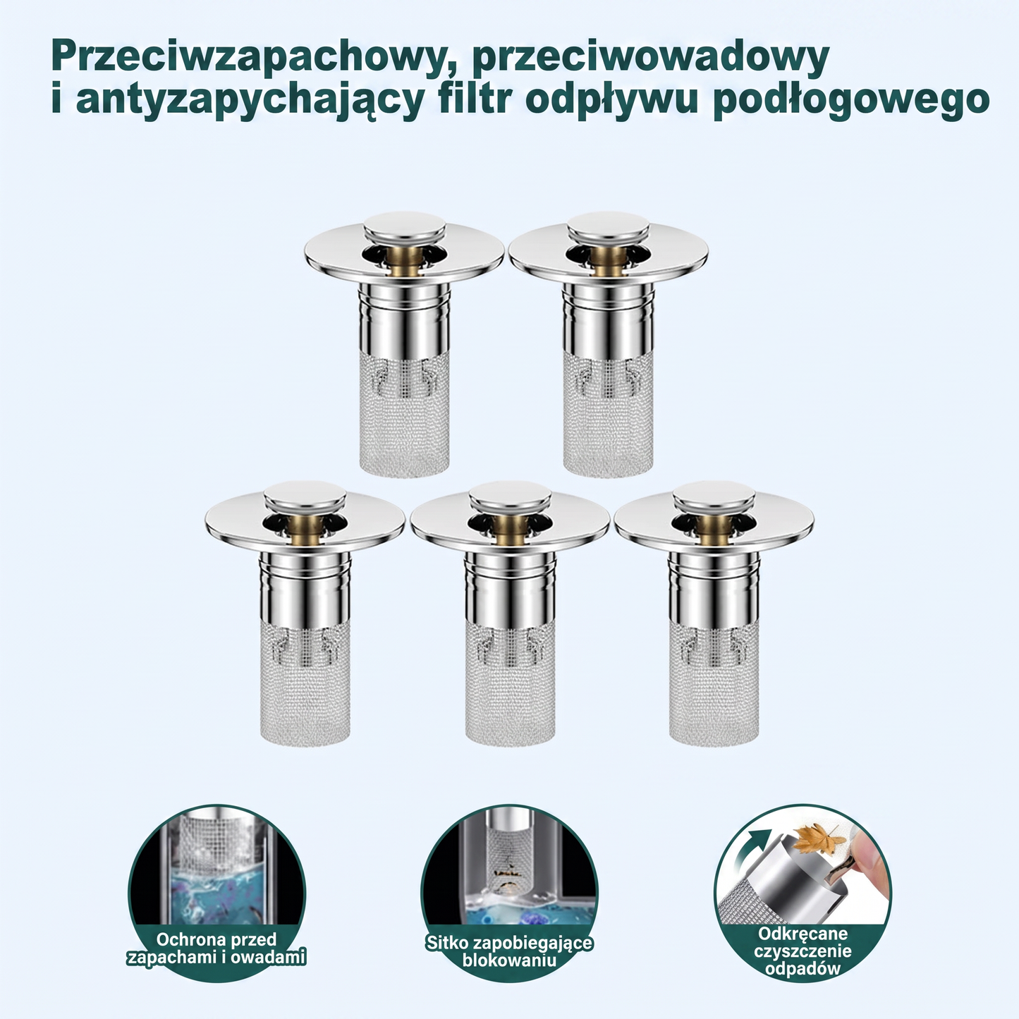 👑Ostatni dzień promocji – 49% taniej👑Otwierany sitko do odpływu zlewu – 🛀Usuwa nieprzyjemne zapachy i zapobiega zatkaniu
