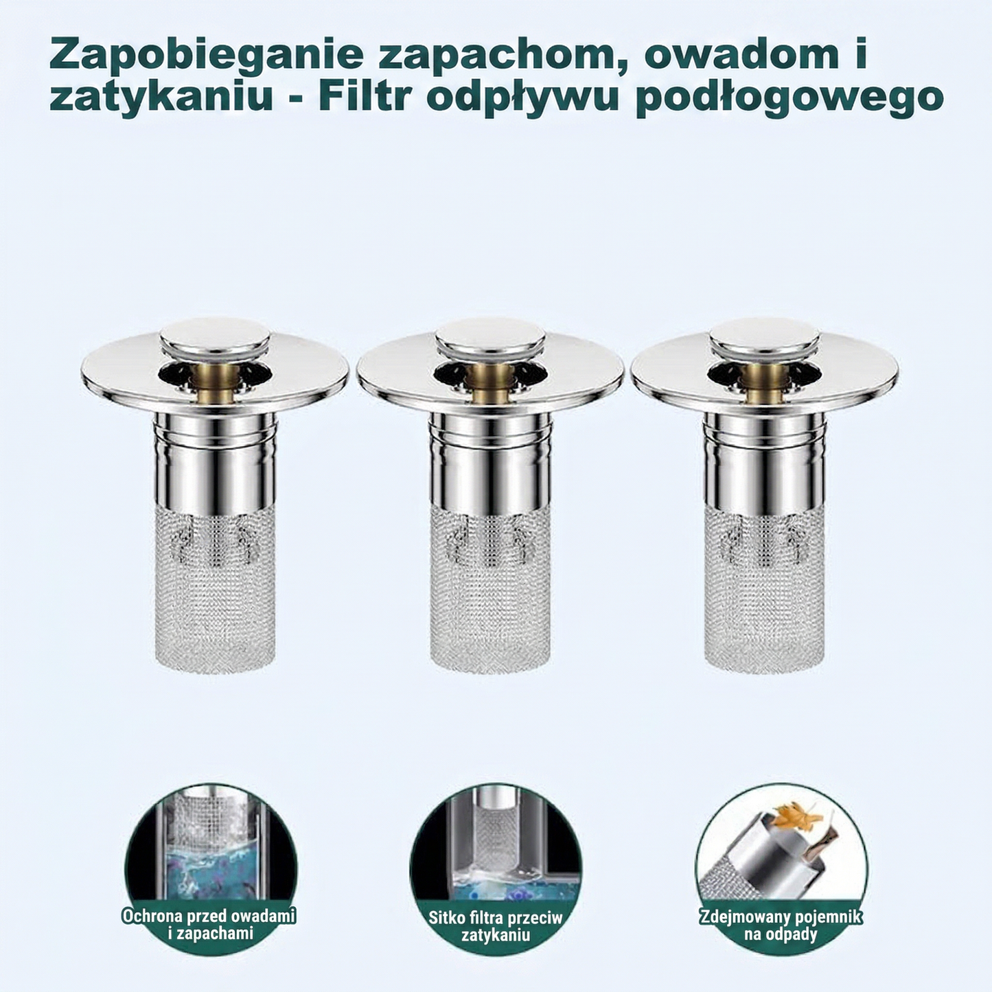 👑Ostatni dzień promocji – 49% taniej👑Otwierany sitko do odpływu zlewu – 🛀Usuwa nieprzyjemne zapachy i zapobiega zatkaniu