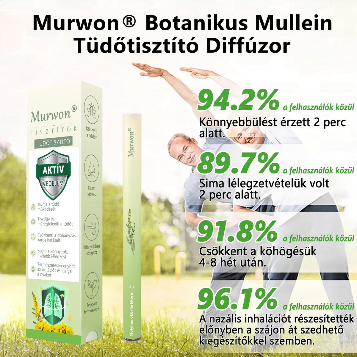 🇭🇺 Kiváló minőségű magyar termék, hazai szállítással ❤️ Murwon® gyógynövényes tüdőtisztító párologtató 🥐(👨‍⚕️ Hatékony segítség: köhögés, torokgyulladás, légszomj, váladékképződés, orrdugulás, hörghurut, allergiás tünetek és tüdőpanaszok esetén)