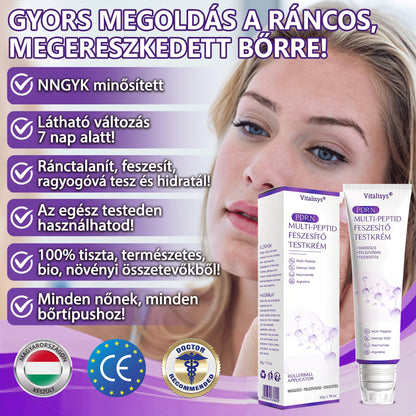 Vitalisys®🎉 PDRN Multi-Peptide Masszírozó Testgörgő Krém – Anti-aging, hidratáló, bőr megerősítő és emelő hatású, bőrápoló, egyenletes színű, pattanások és sötét foltok kezelése, szemölcsök és anyajegyek eltávolítása, valamint pikkelysömör enyhítése.