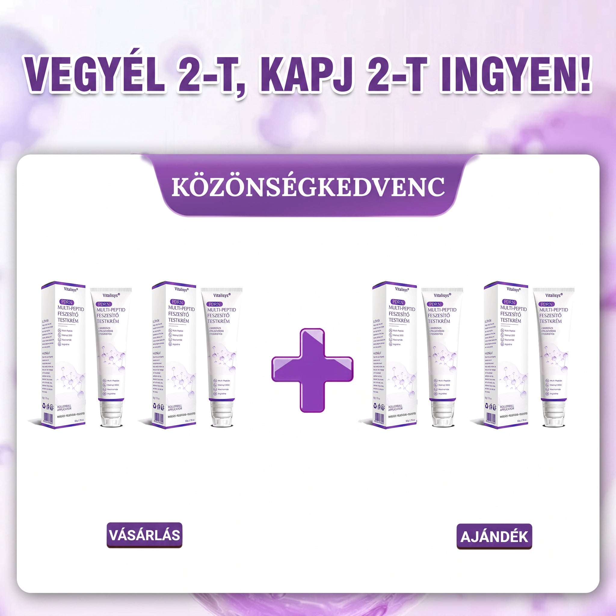 4 doboz — 2 megvásárol, 2 ingyenes