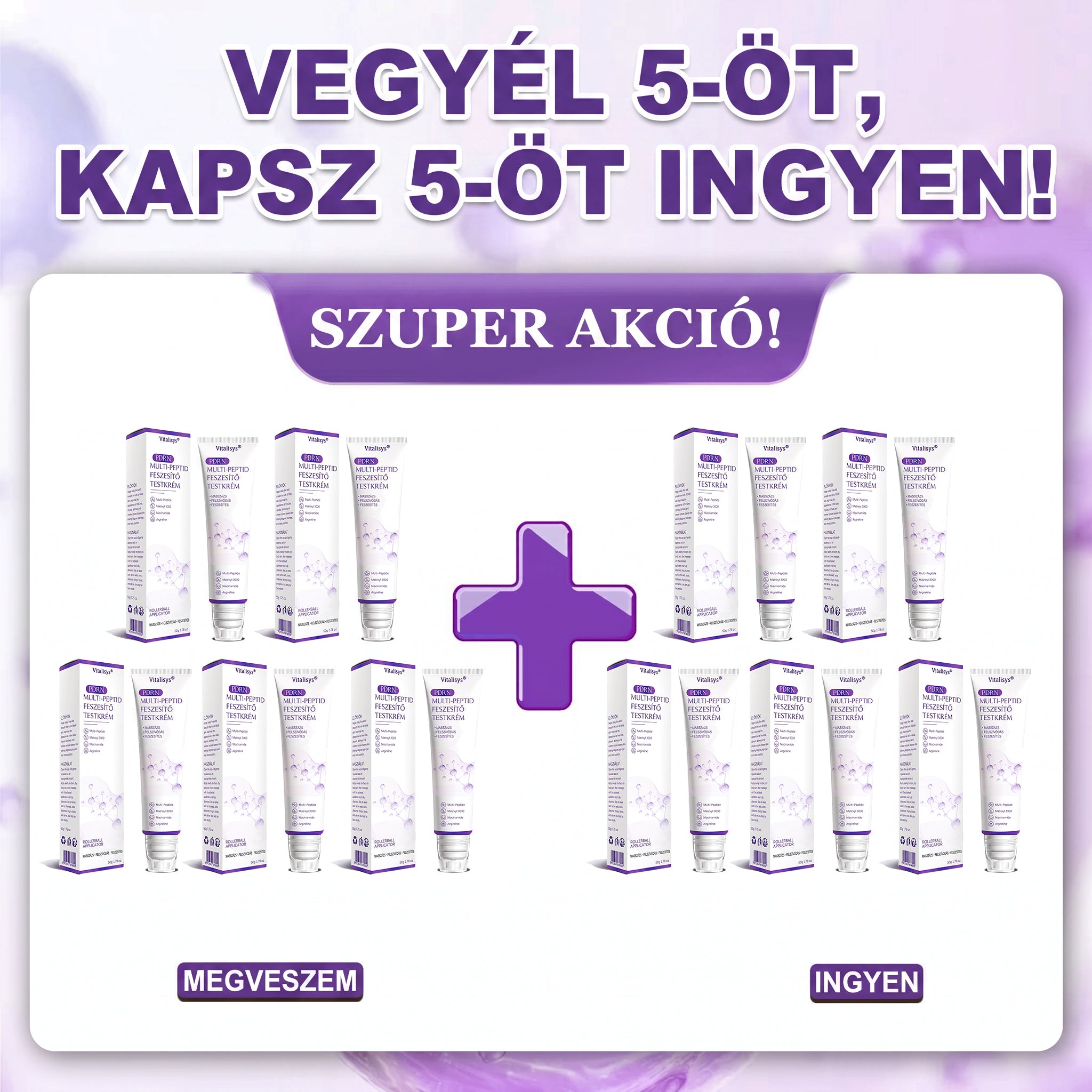 10 doboz — Vásárolj 5, kapj 5 ingyenesen