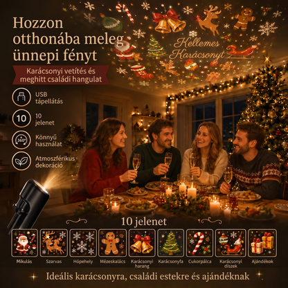 Vitalisys® 5D Intelligens Csillagprojektor 🌌 – Több mint 30 dinamikus jelenet és alkalmazáson keresztüli vezérlés 🍈