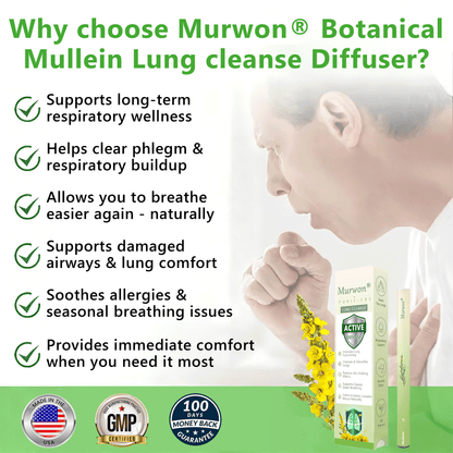 🇺🇸 𝐏𝐫𝐨𝐮𝐝𝐥𝐲 𝐌𝐚𝐝𝐞 & 𝐒𝐡𝐢𝐩𝐩𝐞𝐝 𝐢𝐧 𝐭𝐡𝐞 𝐔𝐒A✨𝐌𝐮𝐫𝐰𝒐𝒏® 𝐁𝐨𝐭𝐚𝐧𝐢𝐜𝐚𝐥 𝐌𝐮𝐥𝐥𝐞𝐢𝐧 𝐋𝐮𝐧𝐠 𝐂𝐥𝐞𝐚𝐧𝐬𝐞 𝐃𝐢𝐟𝐟𝐮𝐬𝐞𝐫🔥(👨‍⚕️Cough, Pharyngitis, shortness of breath, sputum, stuffy nose, bronchitis, bronchitis, allergy symptoms, lung discomfort)1💕
