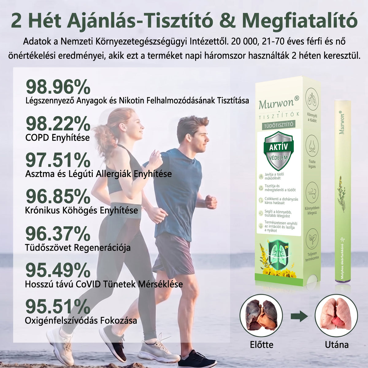 🇭🇺 Kiváló minőségű magyar termék, hazai szállítással ❤️ Murwon® gyógynövényes tüdőtisztító párologtató 🥐(👨‍⚕️ Hatékony segítség: köhögés, torokgyulladás, légszomj, váladékképződés, orrdugulás, hörghurut, allergiás tünetek és tüdőpanaszok esetén)
